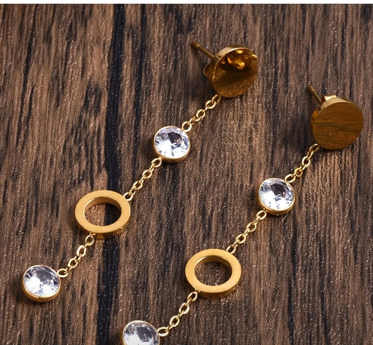 Drop stylish pendant earrings