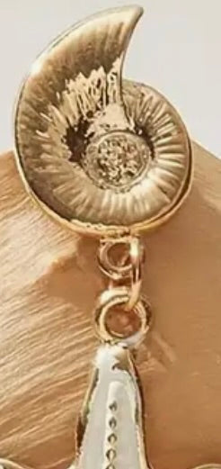 Luster cluster STAR FISH EARRINGS 14KT gold plated