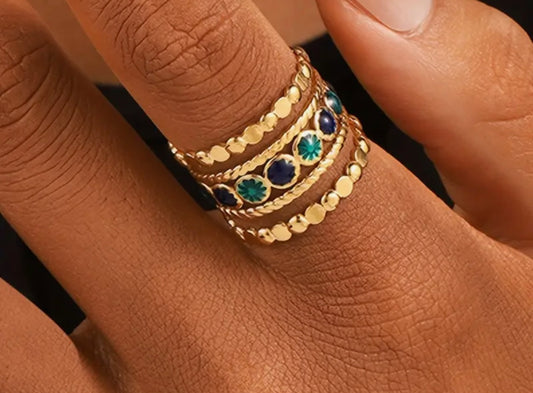 Boho Ancient inspired Ring - 18K golden-plated